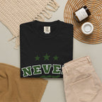 Never Get Busted – Three Star Green Tee