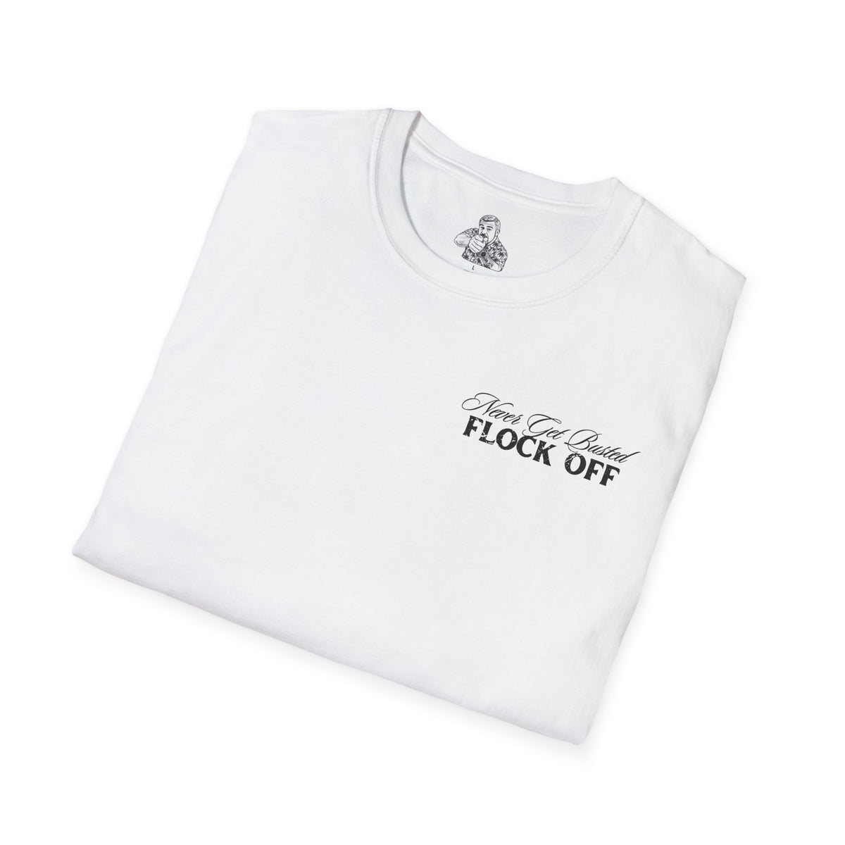 Flock Off – Classic Chest Logo Tee