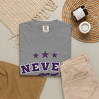 Never Get Busted – Three Star Purple Tee