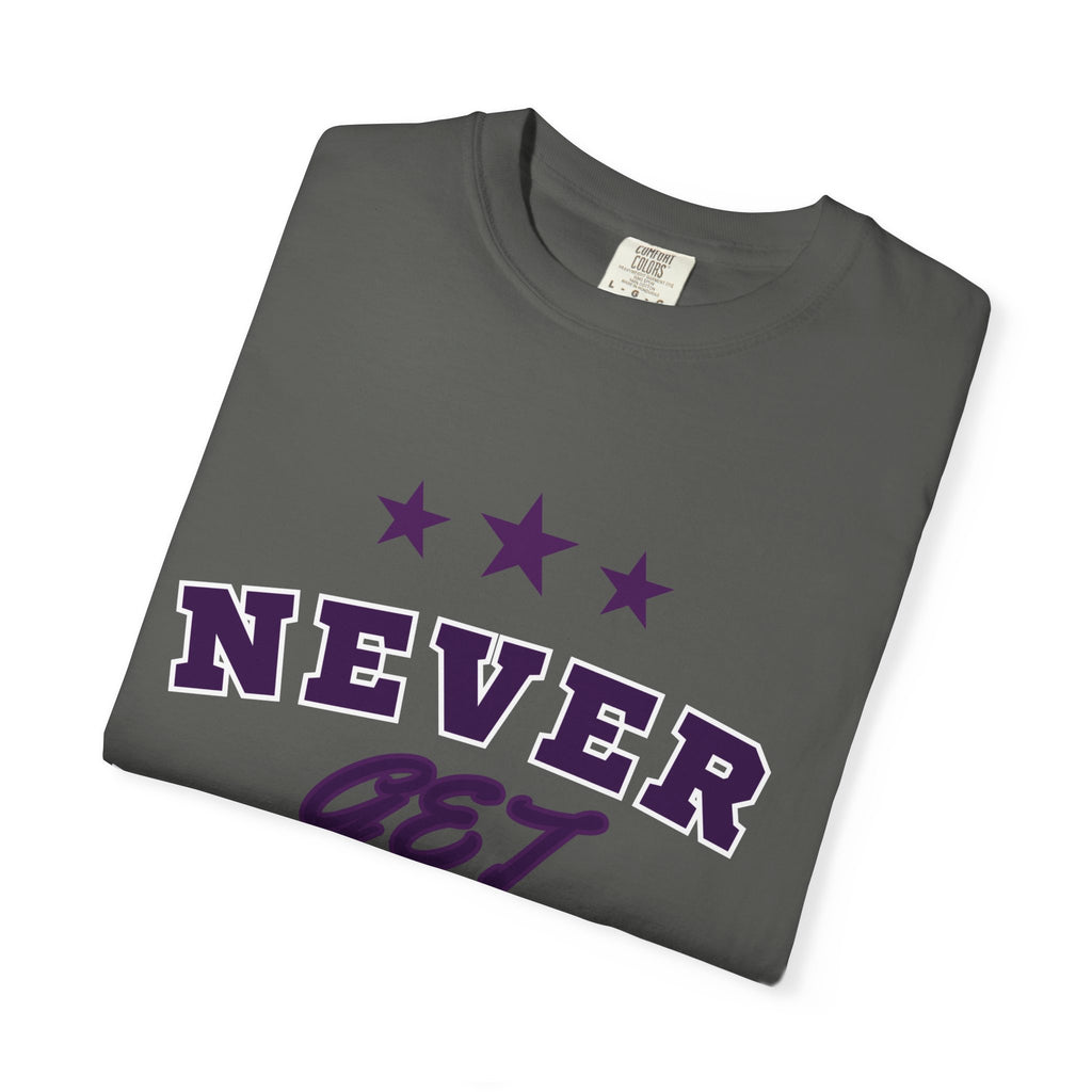 Never Get Busted – Three Star Purple Tee