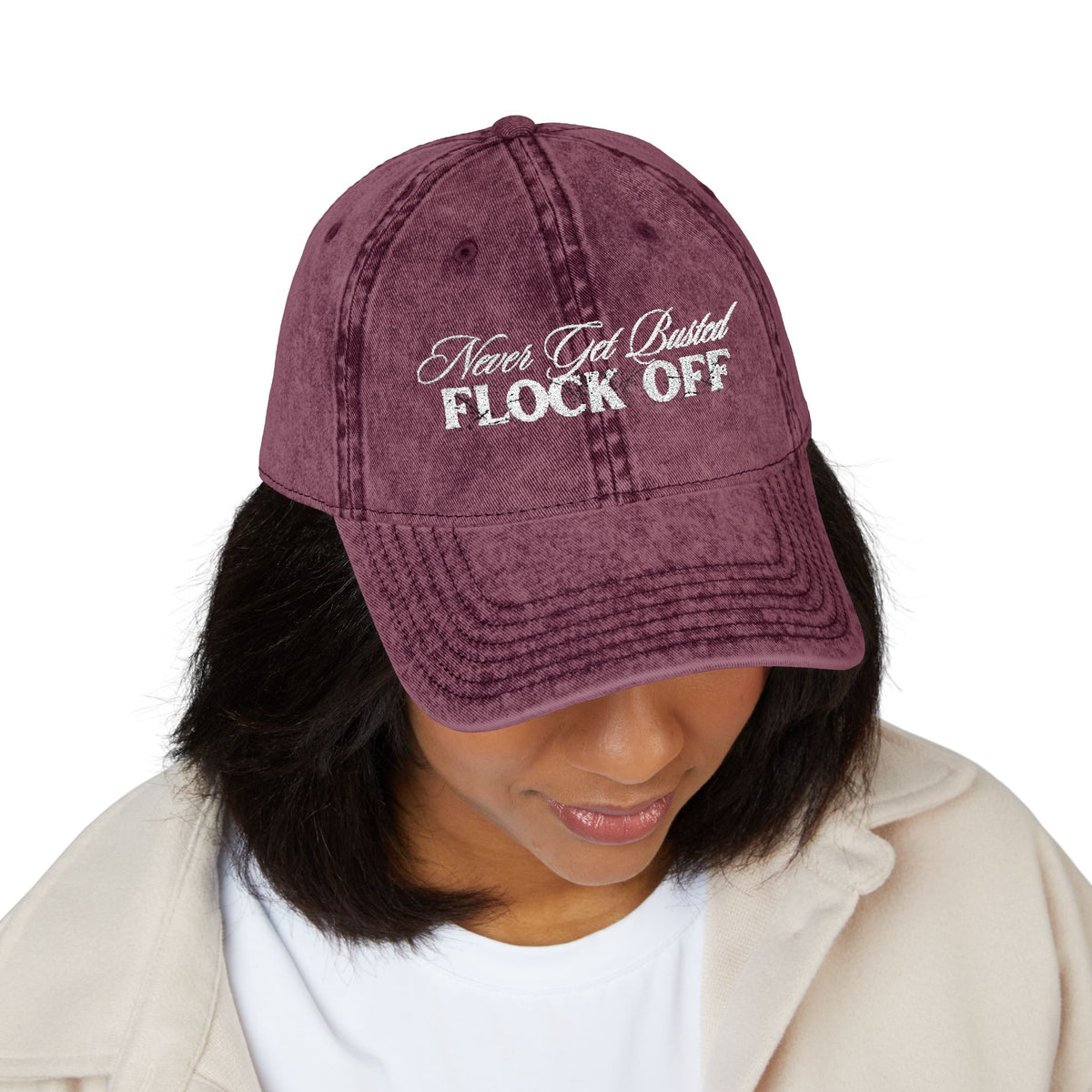Never Get Busted - Flock Off Cap