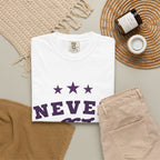 Never Get Busted – Three Star Purple Tee