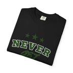 Never Get Busted – Three Star Green Tee