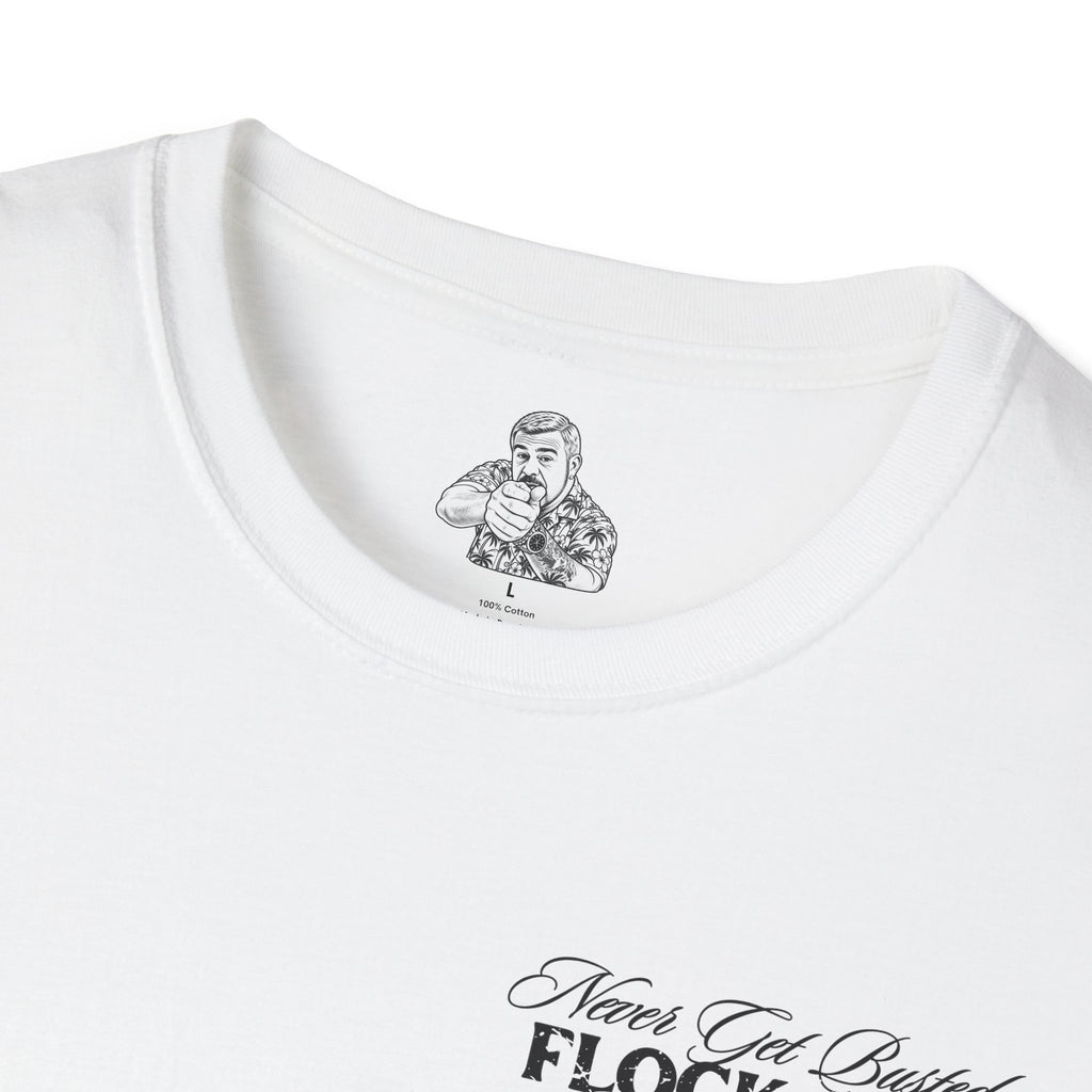 Flock Off – Classic Chest Logo Tee