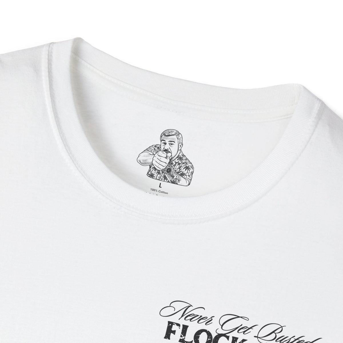 Flock Off – Classic Chest Logo Tee