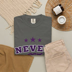 Never Get Busted – Three Star Purple Tee